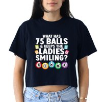 Cool Bingo Novelty Bingo Lover Bingo Player Women's Crop Top Tee