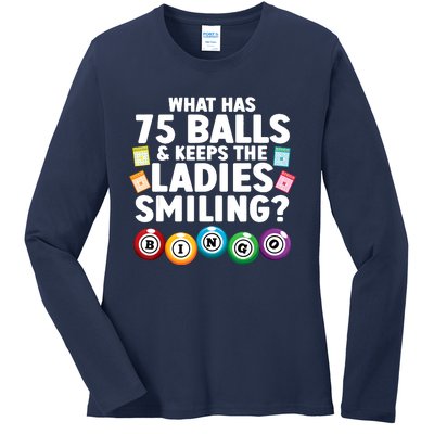 Cool Bingo Novelty Bingo Lover Bingo Player Ladies Long Sleeve Shirt