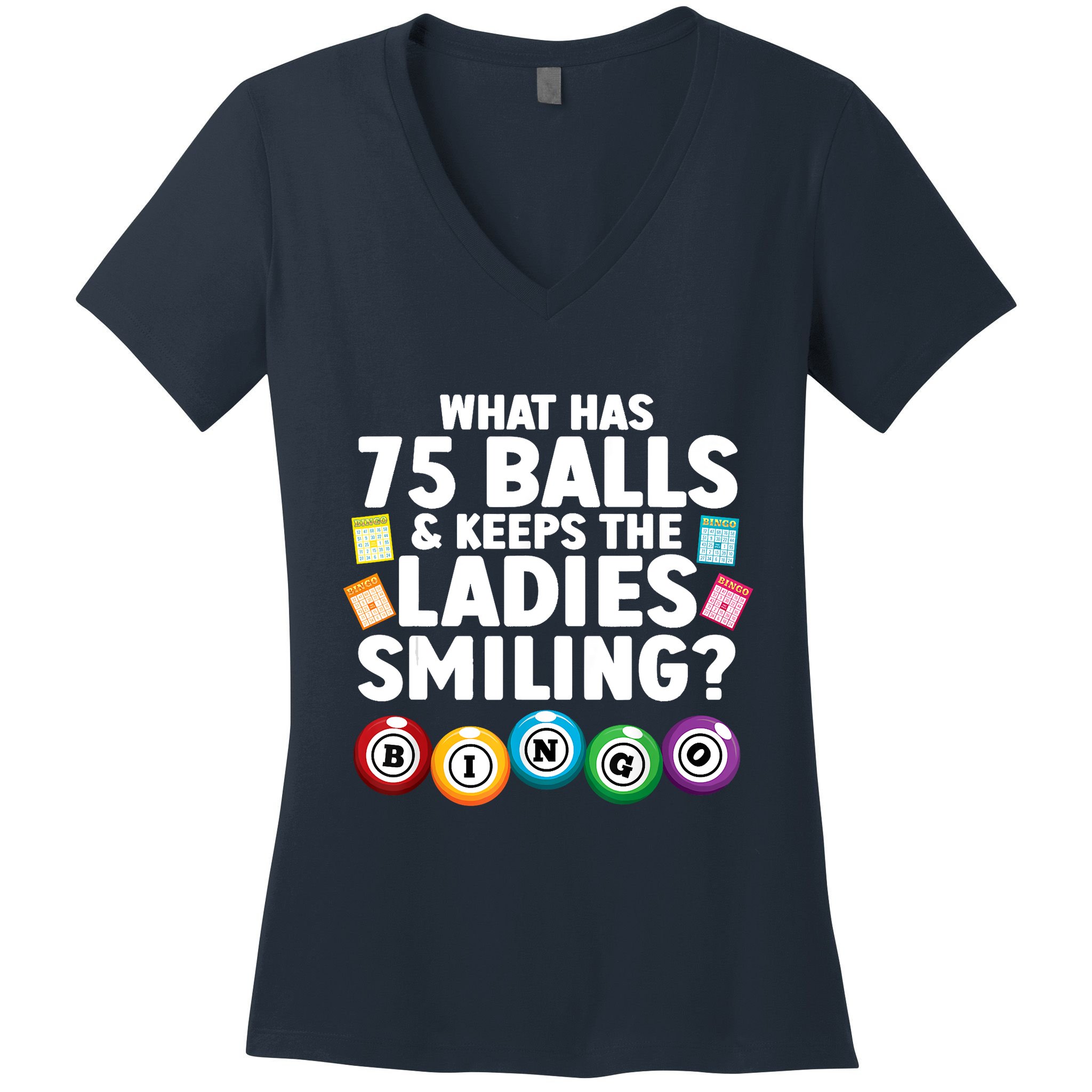 Cool Bingo Novelty Bingo Lover Bingo Player Women's V-Neck T-Shirt
