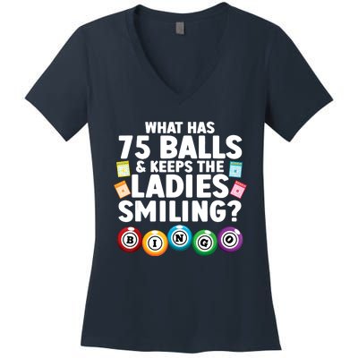 Cool Bingo Novelty Bingo Lover Bingo Player Women's V-Neck T-Shirt