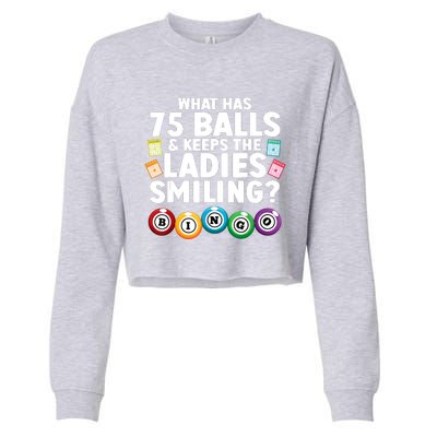 Cool Bingo Novelty Bingo Lover Bingo Player Cropped Pullover Crew