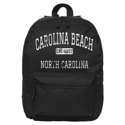 Carolina Beach North Carolina NC Vintage 16 in Basic Backpack
