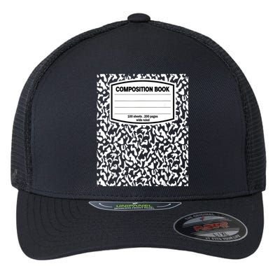 Composition Book Notebook Matching Group Halloween Teacher Flexfit Unipanel Trucker Cap