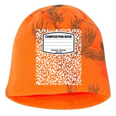 Composition Book Notebook Matching Group Halloween Teacher Kati - Camo Knit Beanie