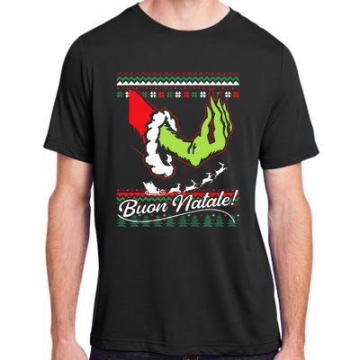 Christmas Buon Natale Italian Family Italy Pride Xmas Ugly Adult ChromaSoft Performance T-Shirt