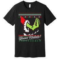 Christmas Buon Natale Italian Family Italy Pride Xmas Ugly Premium T-Shirt