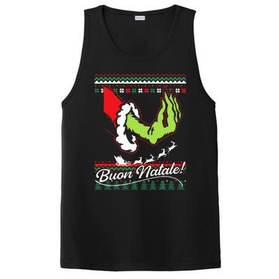 Christmas Buon Natale Italian Family Italy Pride Xmas Ugly PosiCharge Competitor Tank