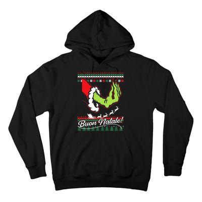 Christmas Buon Natale Italian Family Italy Pride Xmas Ugly Tall Hoodie