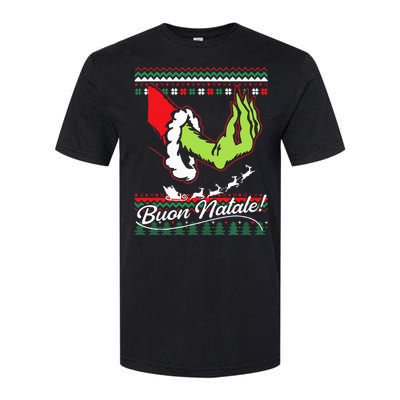 Christmas Buon Natale Italian Family Italy Pride Xmas Ugly Softstyle CVC T-Shirt