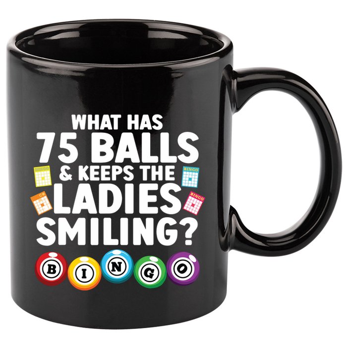 Cool Bingo Novelty Bingo Lover Bingo Player 11oz C Handle Ceramic Mug