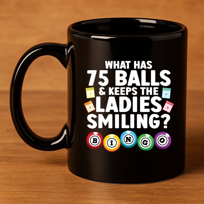 Cool Bingo Novelty Bingo Lover Bingo Player 11oz C Handle Ceramic Mug