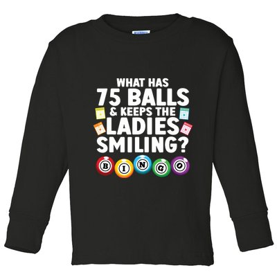 Cool Bingo Novelty Bingo Lover Bingo Player Toddler Long Sleeve Shirt