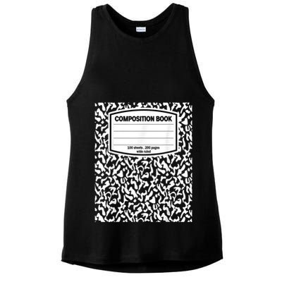 Composition Book Notebook Matching Group Halloween Teacher Ladies PosiCharge Tri-Blend Wicking Tank