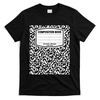 Composition Book Notebook Matching Group Halloween Teacher T-Shirt