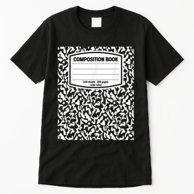 Composition Book Notebook Matching Group Halloween Teacher Tall T-Shirt