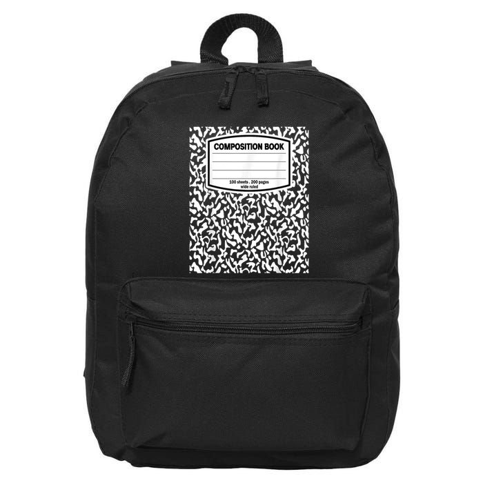 Composition Book Notebook Matching Group Halloween Teacher 16 in Basic Backpack