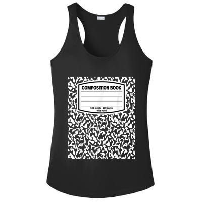 Composition Book Notebook Matching Group Halloween Teacher Ladies PosiCharge Competitor Racerback Tank