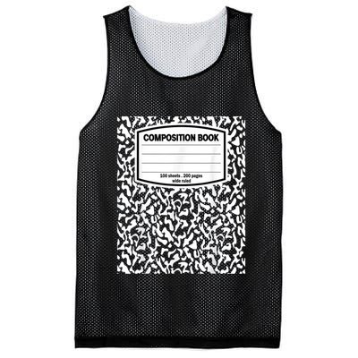 Composition Book Notebook Matching Group Halloween Teacher Mesh Reversible Basketball Jersey Tank