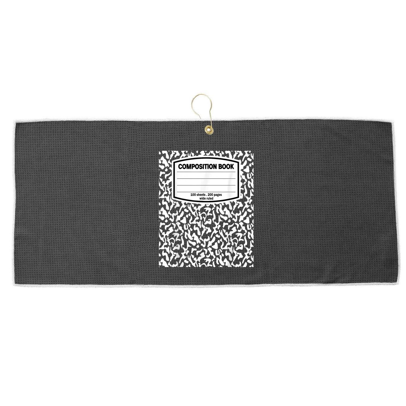 Composition Book Notebook Matching Group Halloween Teacher Large Microfiber Waffle Golf Towel
