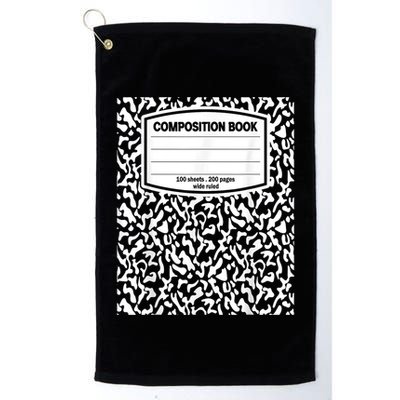 Composition Book Notebook Matching Group Halloween Teacher Golf Towel