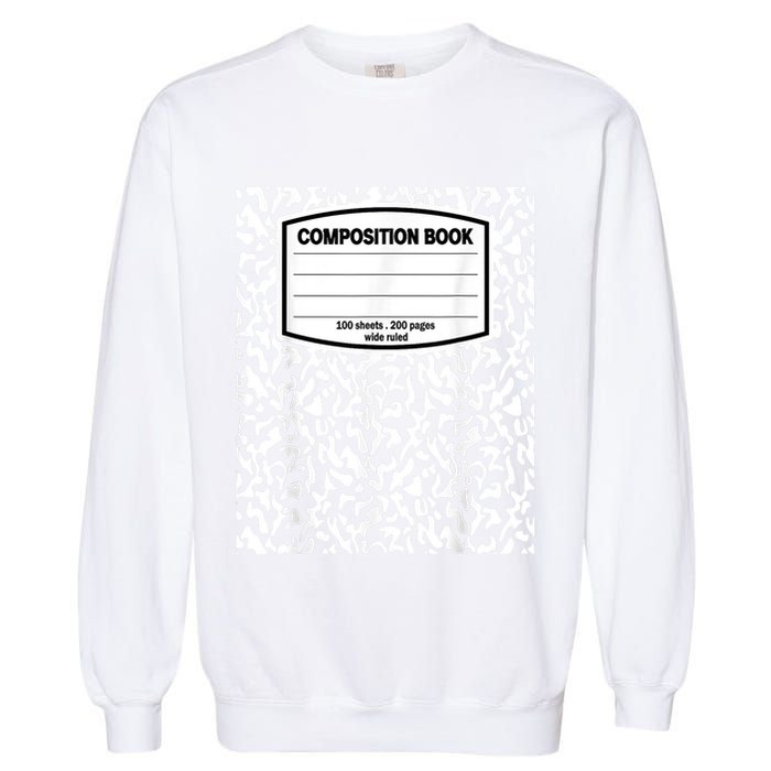 Composition Book Notebook Matching Group Halloween Teacher Garment-Dyed Sweatshirt