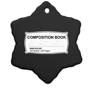 Composition Book Notebook Teachers Halloween Group Costume Ceramic Star Ornament