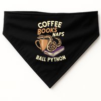 Coffee Books Naps Ball Python Snake Pet Ball Python Gift USA-Made Doggie Bandana