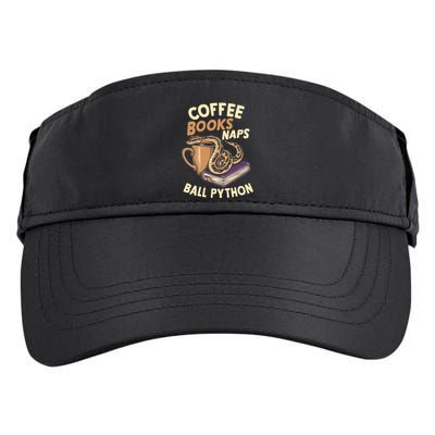 Coffee Books Naps Ball Python Snake Pet Ball Python Gift Adult Drive Performance Visor