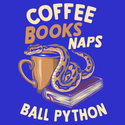 Coffee Books Naps Ball Python Snake Pet Ball Python Gift T-Shirt