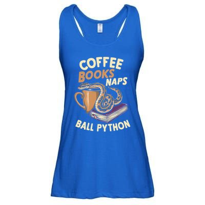 Coffee Books Naps Ball Python Snake Pet Ball Python Gift Ladies Essential Flowy Tank