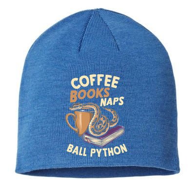 Coffee Books Naps Ball Python Snake Pet Ball Python Gift Sustainable Beanie
