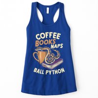 Coffee Books Naps Ball Python Snake Pet Ball Python Gift Womens Tank Top