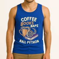 Coffee Books Naps Ball Python Snake Pet Ball Python Gift Tank Top