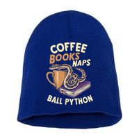 Coffee Books Naps Ball Python Snake Pet Ball Python Gift Short Acrylic Beanie