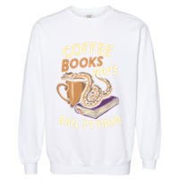 Coffee Books Naps Ball Python Snake Pet Ball Python Gift Garment-Dyed Sweatshirt