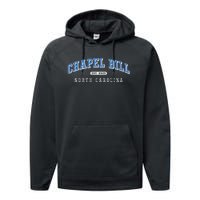 Chapel Bill North Carolina Fan Merch Performance Fleece Hoodie