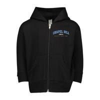 Chapel Bill North Carolina Fan Merch Toddler Zip Fleece Hoodie