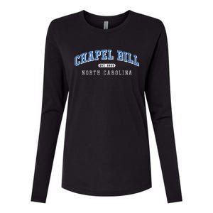 Chapel Bill North Carolina Fan Merch Womens Cotton Relaxed Long Sleeve T-Shirt