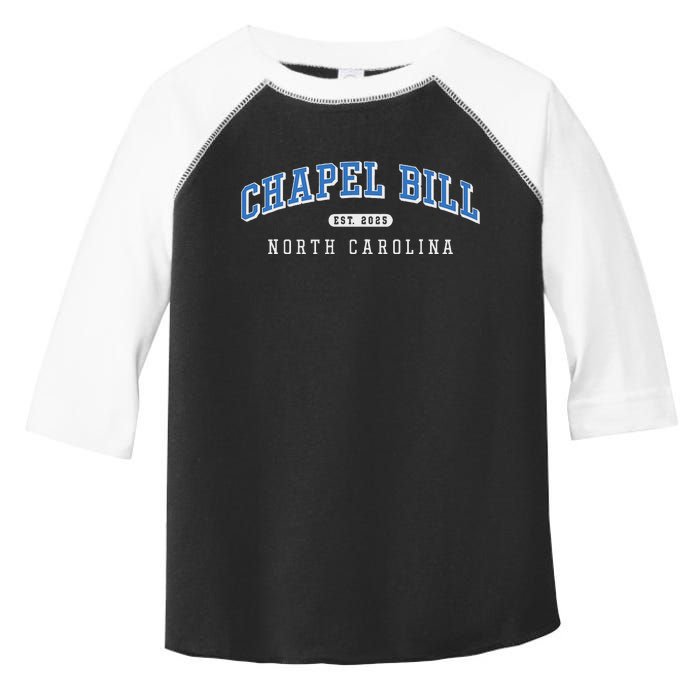 Chapel Bill North Carolina Fan Merch Toddler Fine Jersey T-Shirt