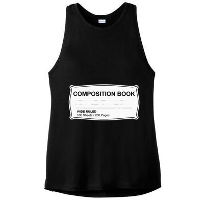 Composition Book Notebook TeacherS Halloween Group Costume Ladies PosiCharge Tri-Blend Wicking Tank