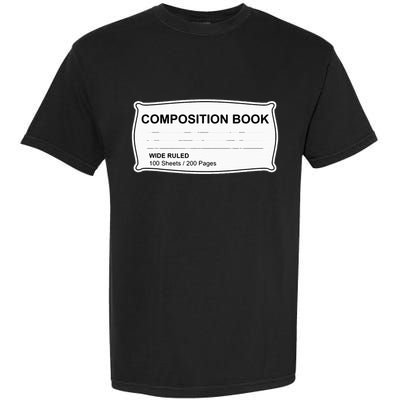Composition Book Notebook TeacherS Halloween Group Costume Garment-Dyed Heavyweight T-Shirt