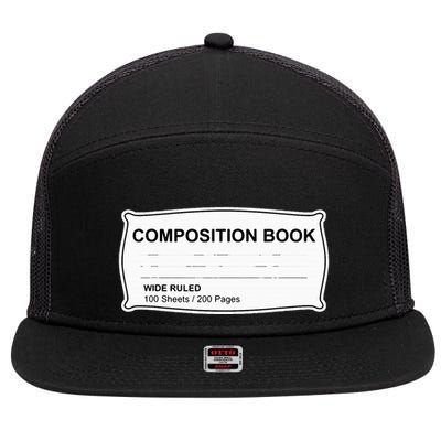 Composition Book Notebook TeacherS Halloween Group Costume 7 Panel Mesh Trucker Snapback Hat