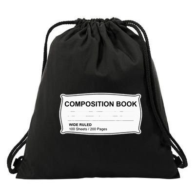 Composition Book Notebook TeacherS Halloween Group Costume Drawstring Bag