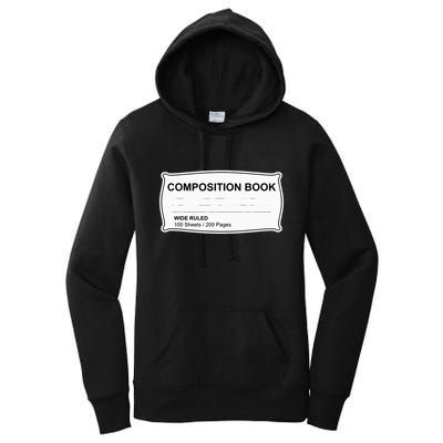 Composition Book Notebook TeacherS Halloween Group Costume Women's Pullover Hoodie