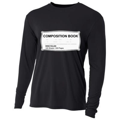 Composition Book Notebook TeacherS Halloween Group Costume Cooling Performance Long Sleeve Crew