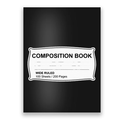 Composition Book Notebook TeacherS Halloween Group Costume Poster