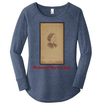 Clara Barton National Nurses Day Women's Perfect Tri Tunic Long Sleeve Shirt