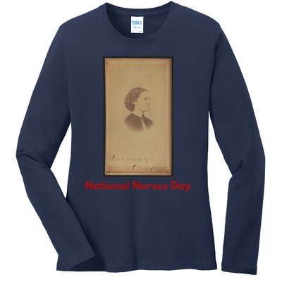 Clara Barton National Nurses Day Ladies Long Sleeve Shirt