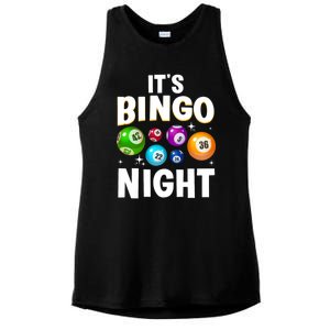 Cool Bingo Night Art Bingo Lover Bingo Player Ladies PosiCharge Tri-Blend Wicking Tank