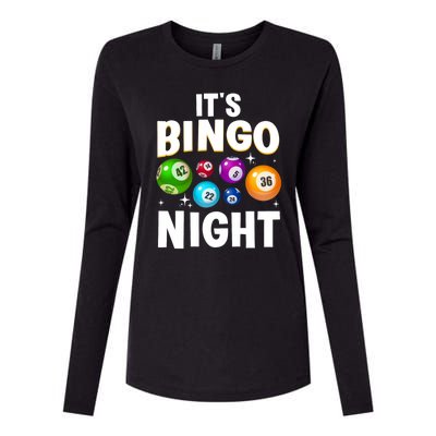 Cool Bingo Night Art Bingo Lover Bingo Player Womens Cotton Relaxed Long Sleeve T-Shirt